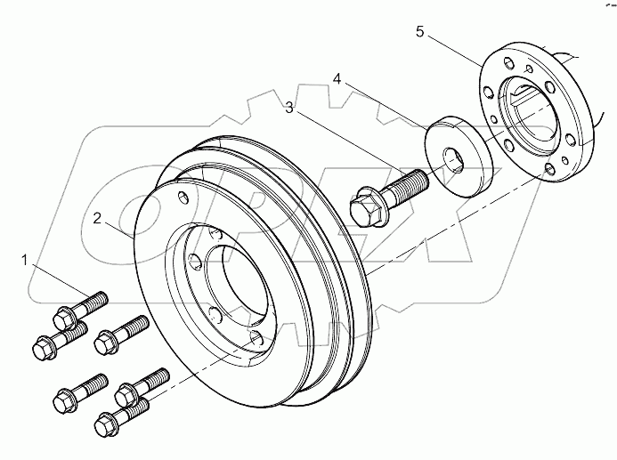 Crankshaft Pulley Group