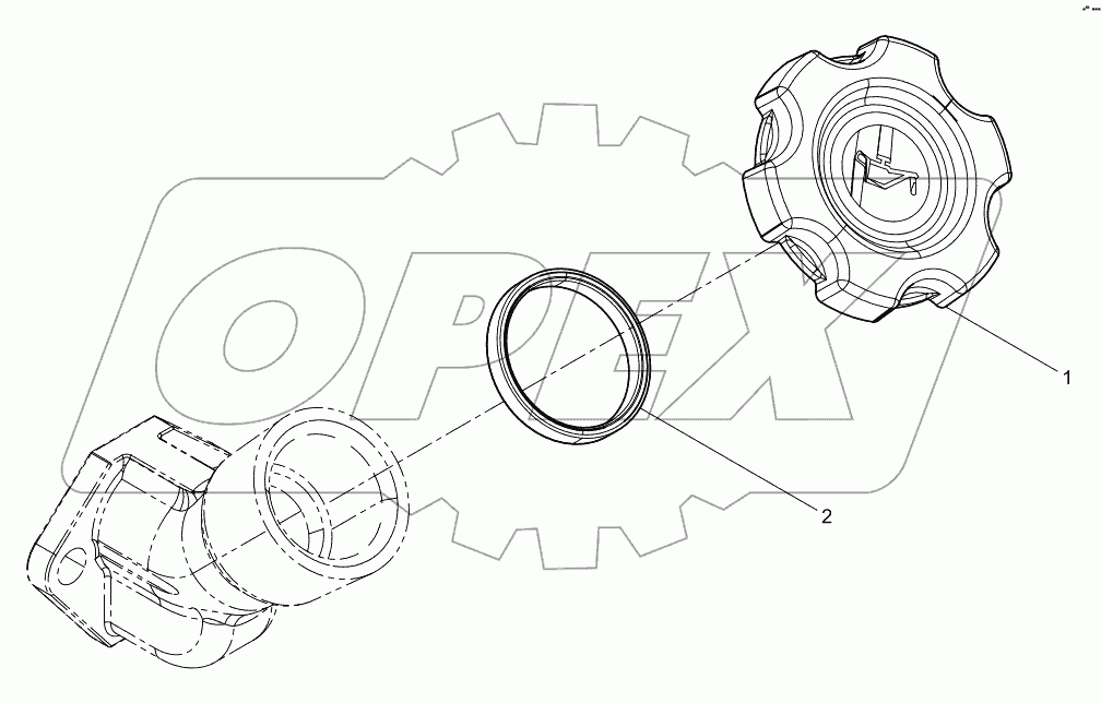  Add oil cap assembly