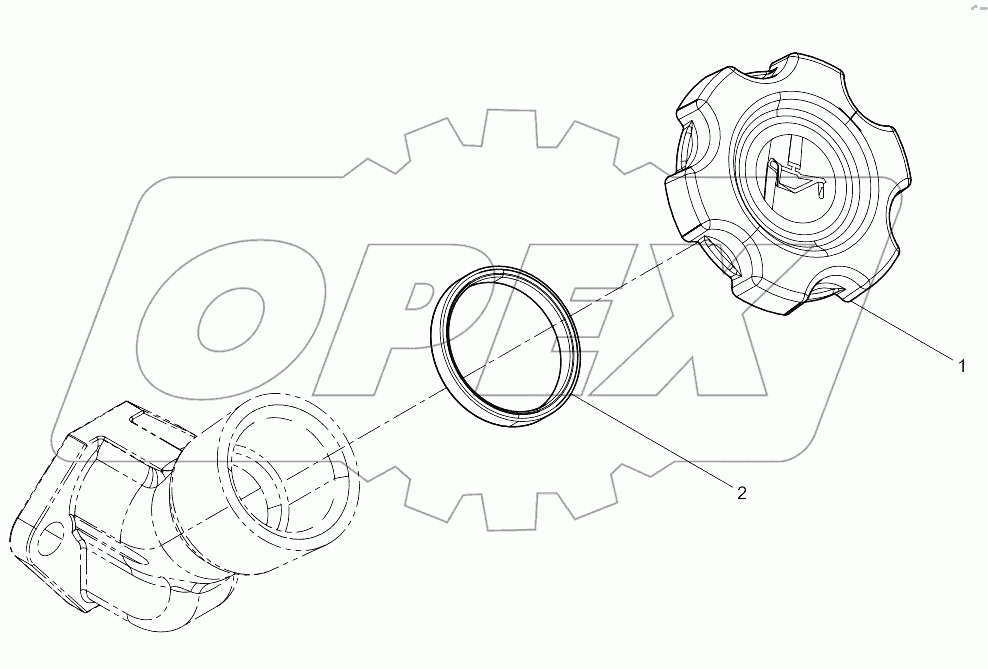  Add oil cap assembly