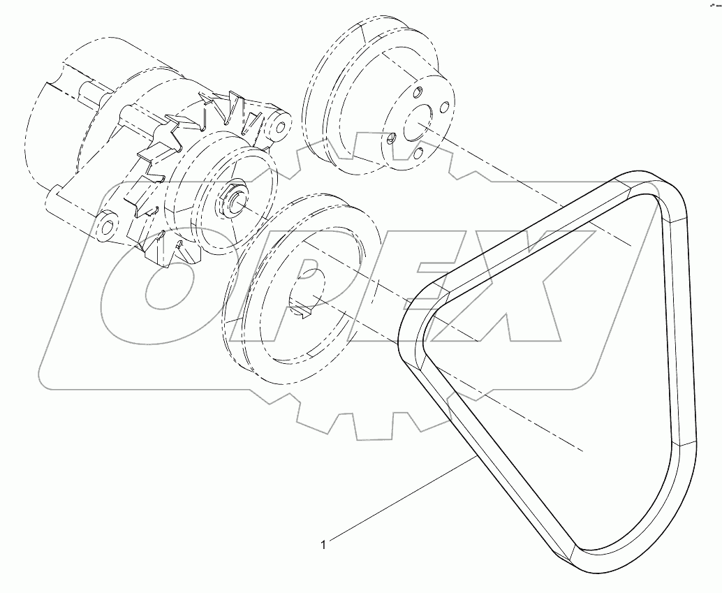  Tensioner And Belt Group