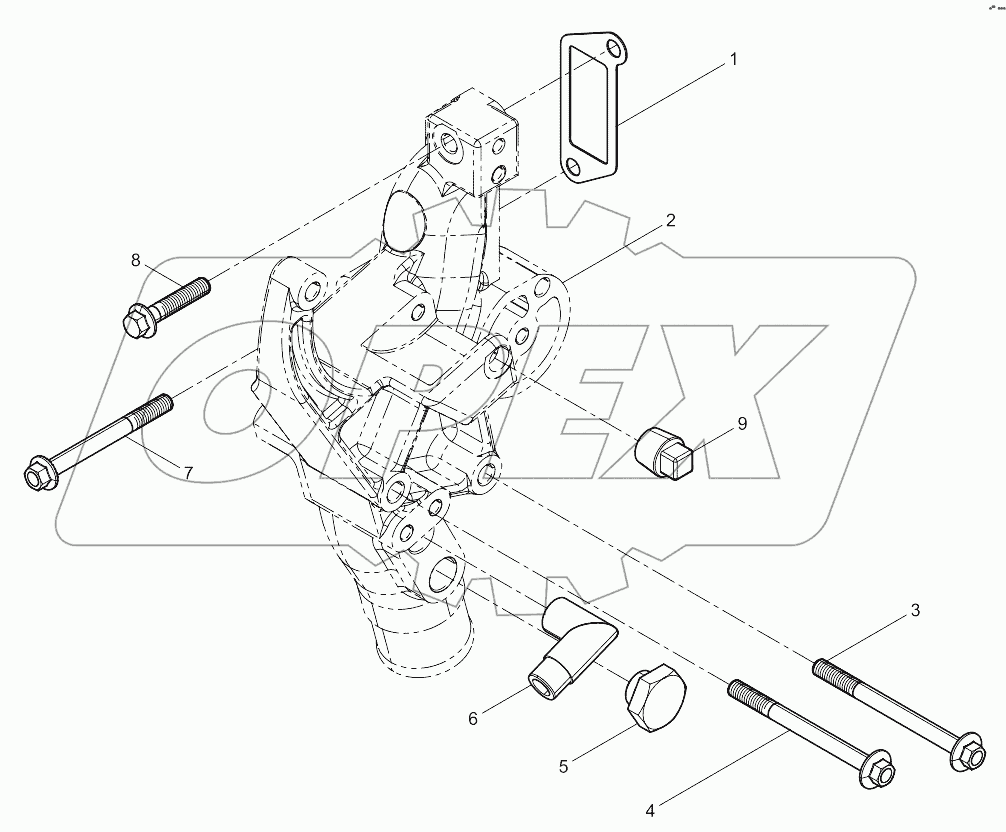  Water Pump Inlet Pipe Group