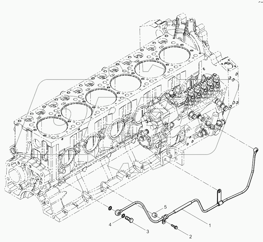  Fuel Injection Pump Oil Pipe Group