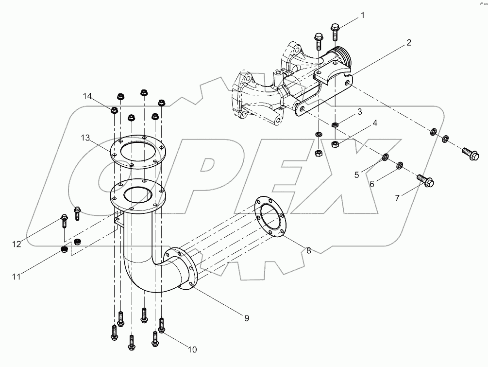  Rear Exhaust Manifold Group