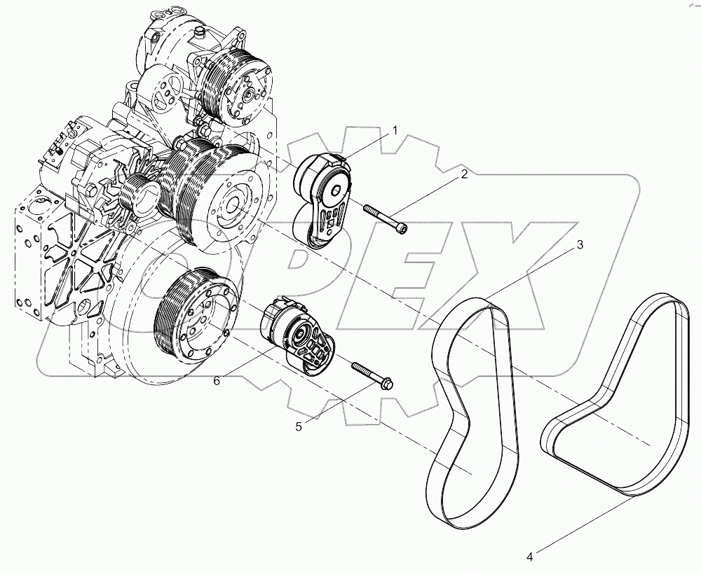  Tensioner And Belt Group