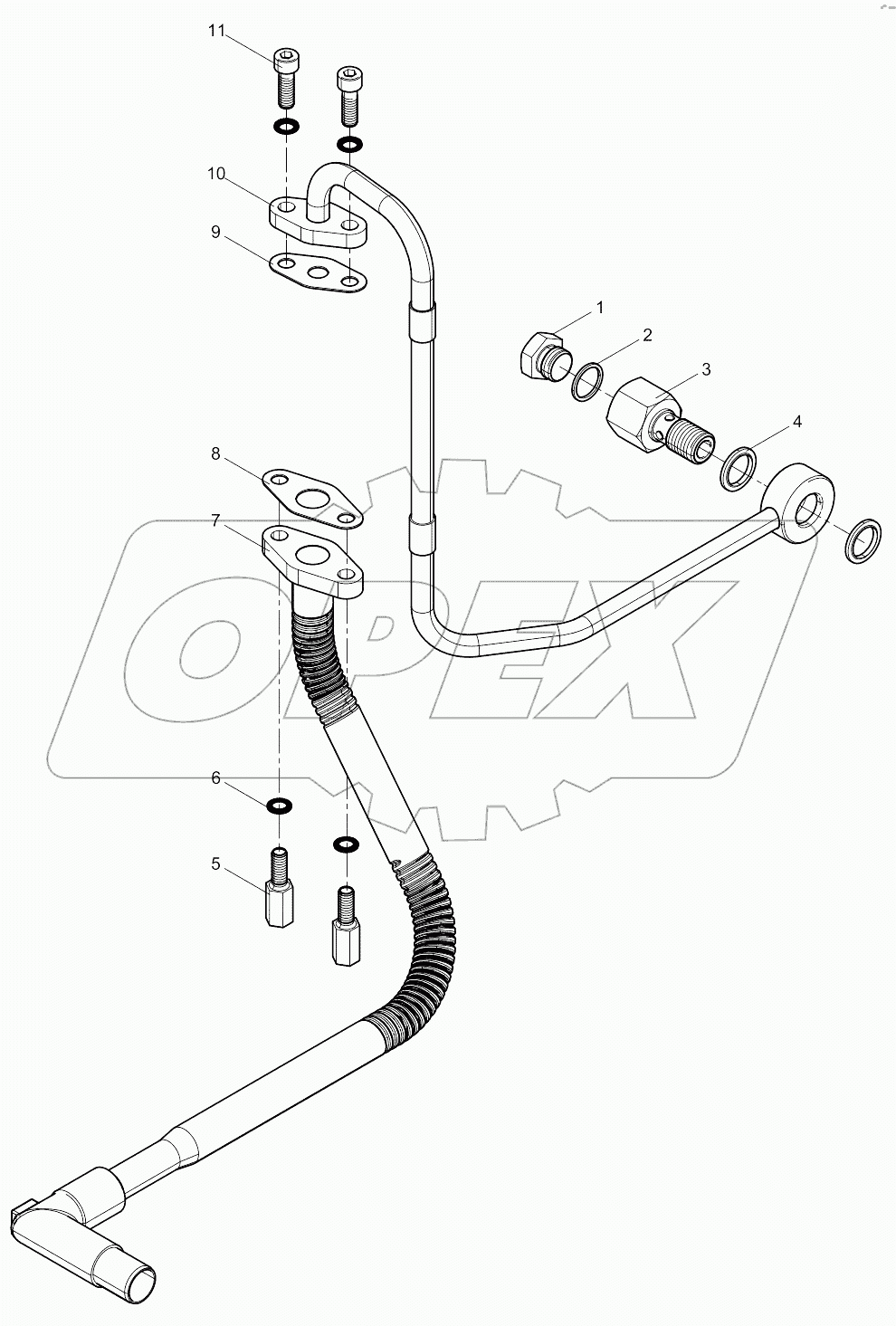  Turbocharger Oil Pipe Group
