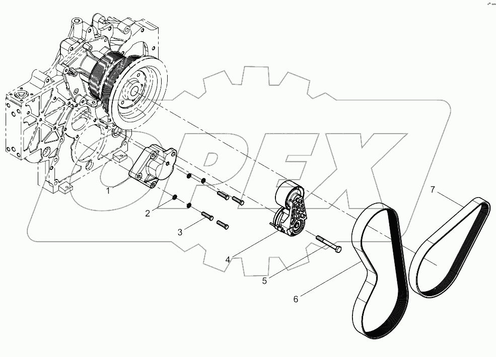  Tensioner And Belt Group