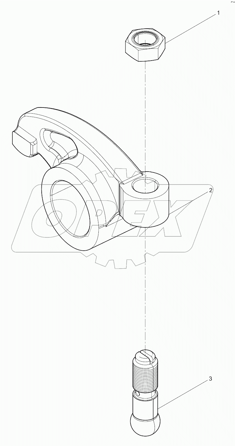  Exhaust Rocker Arm Set
