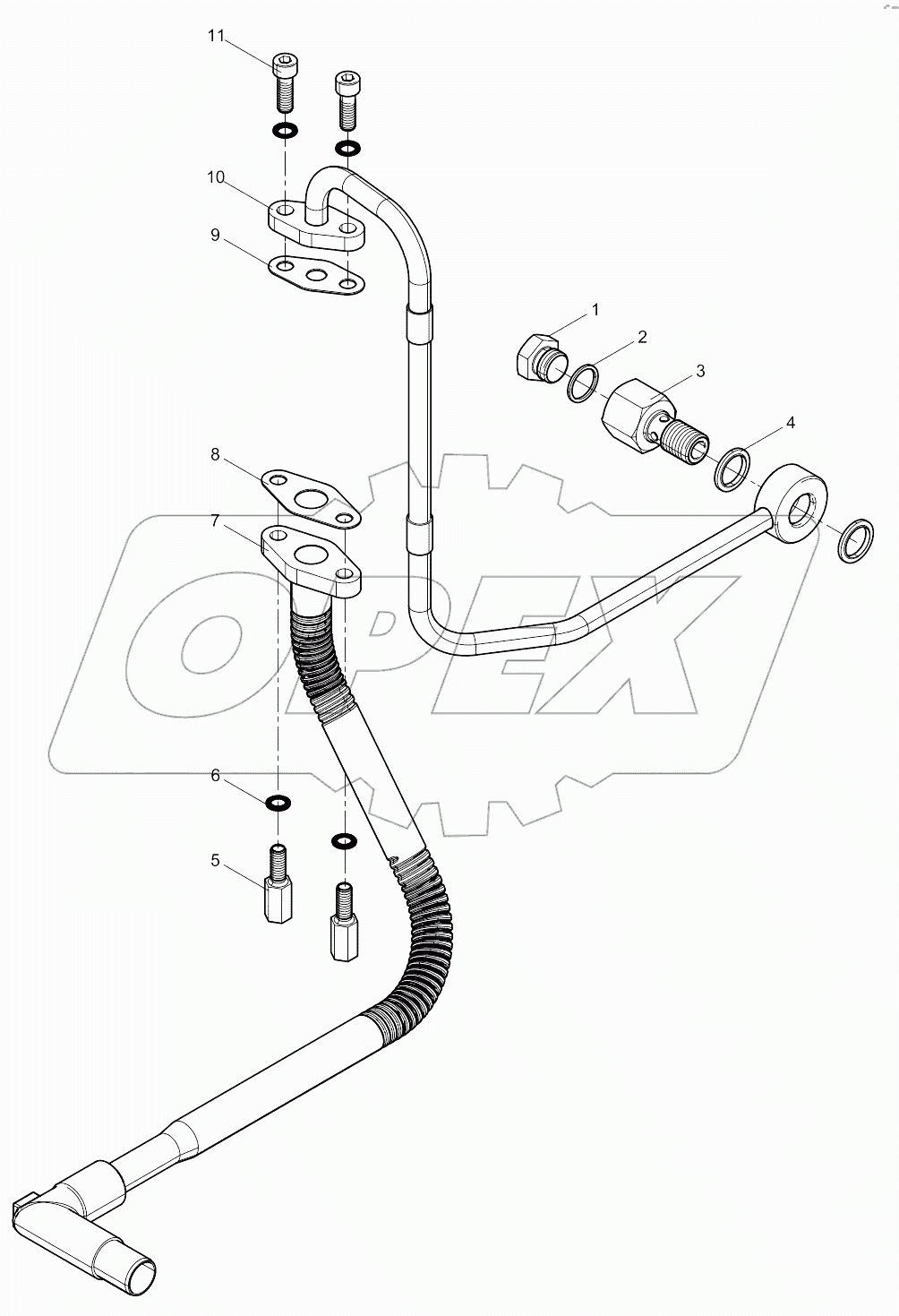  Turbocharger Oil Pipe Group