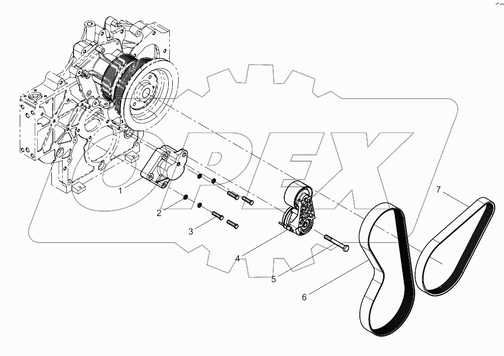  Tensioner And Belt Group