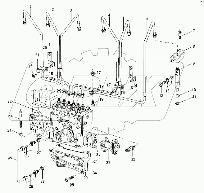 Топливные трубы высокого давления насоса впрыскивания