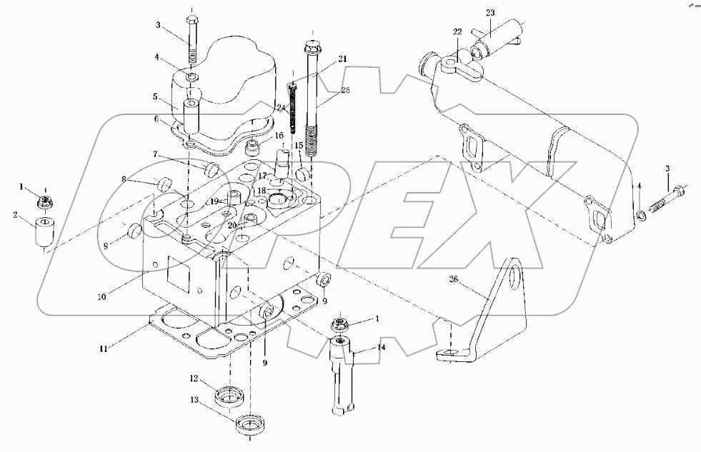 Сбор головки цилиндра