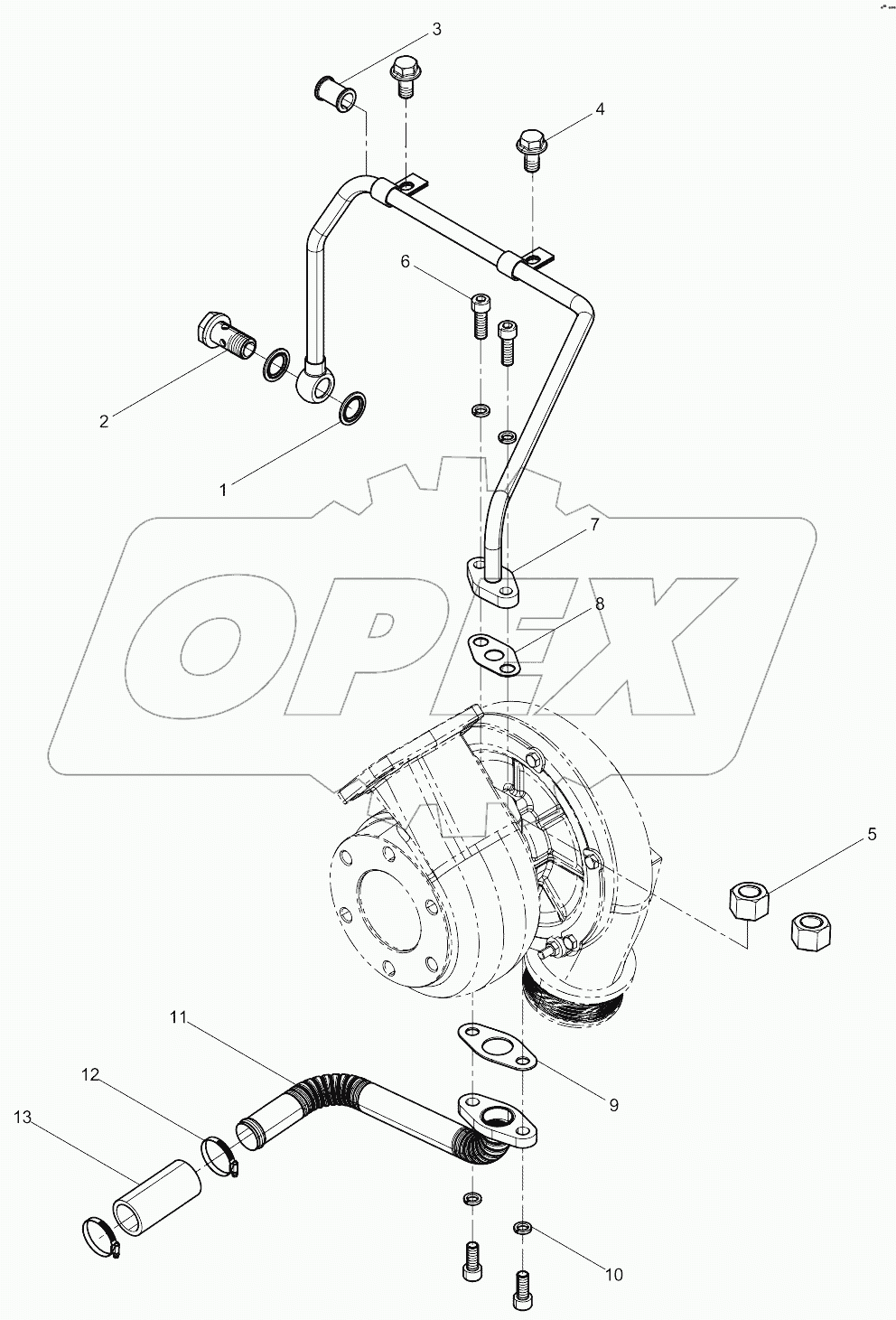 Turbocharger Oil Pipe Group