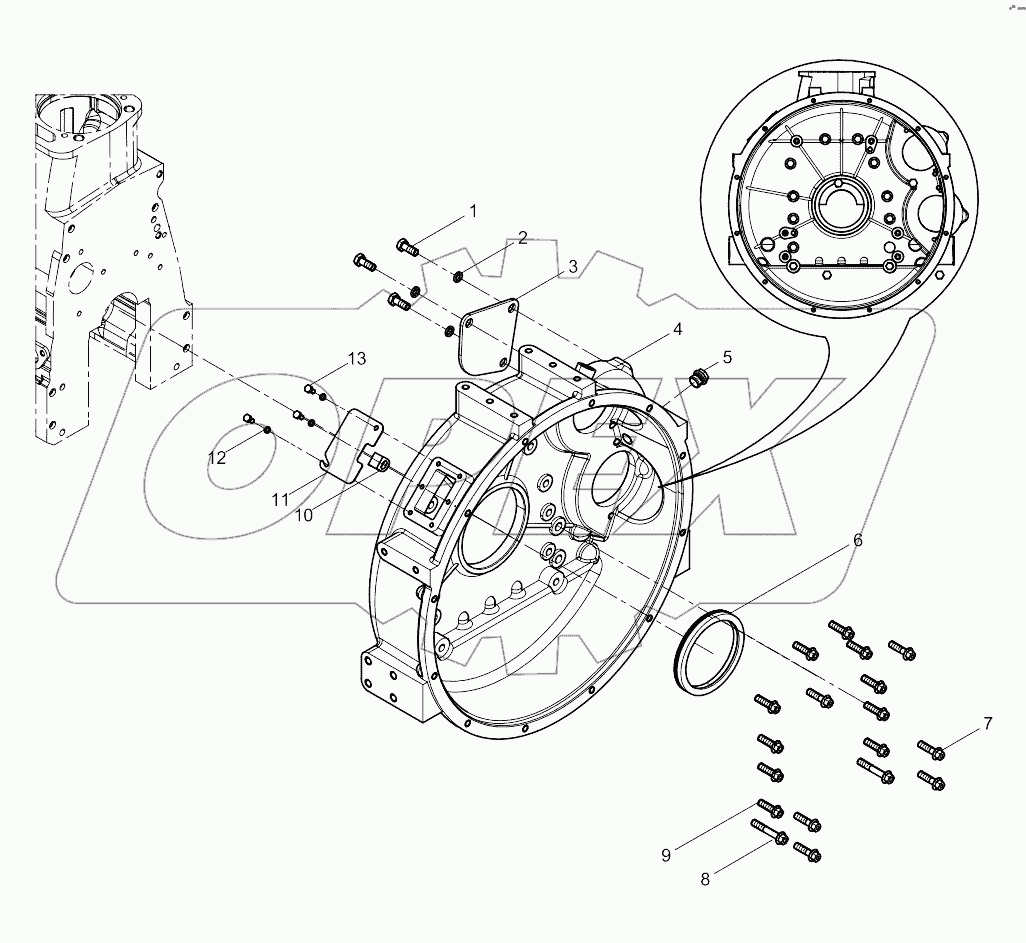 Flywheel Housing Assembly