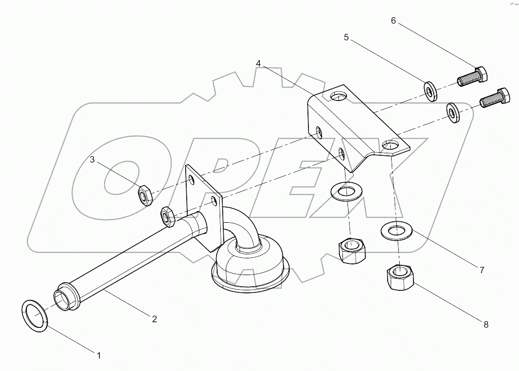 Oil Inlet Pipe Assembly