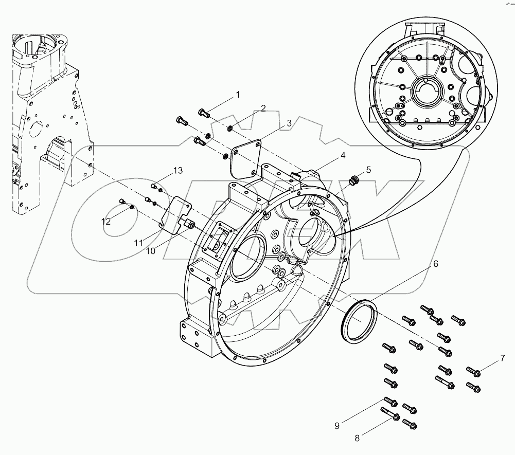Flywheel Housing Assembly