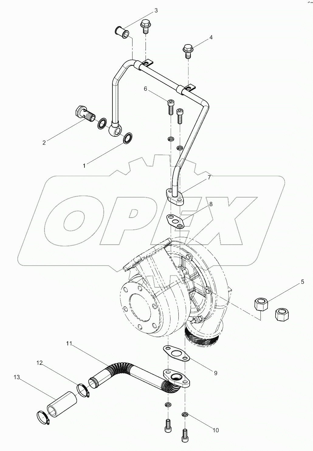 Turbocharger Oil Pipe Group