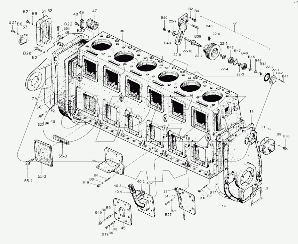  Cylinder Block Assembly