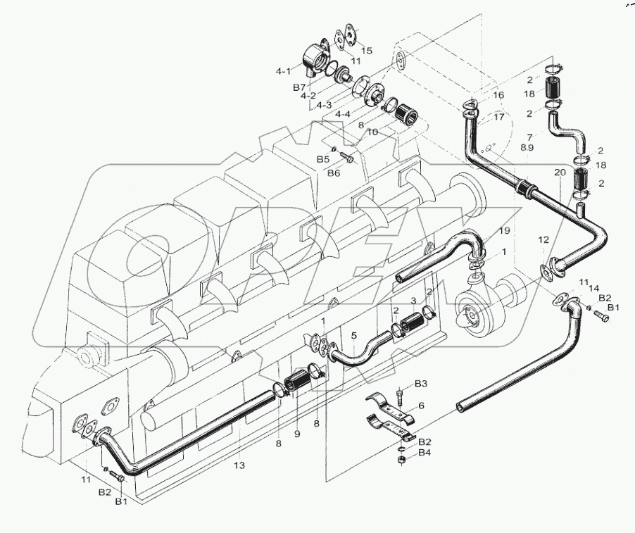  Cooling Water Piping Assembly