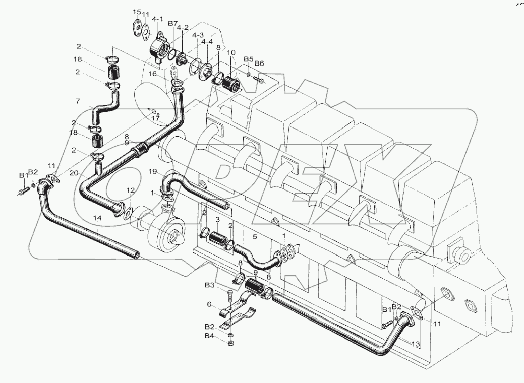  Cooling Water Piping Assembly