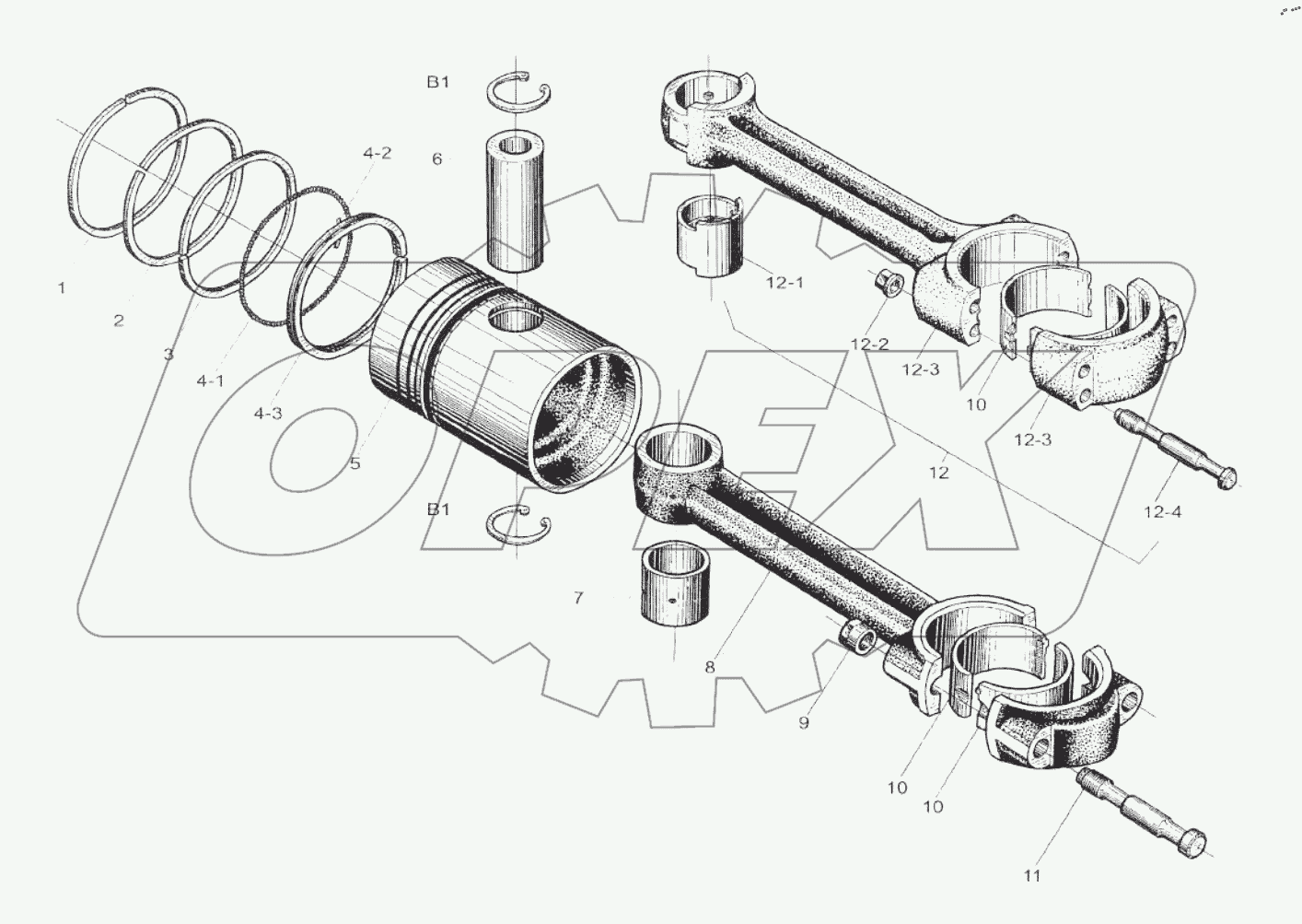  Piston and Connecting Rod Assembly