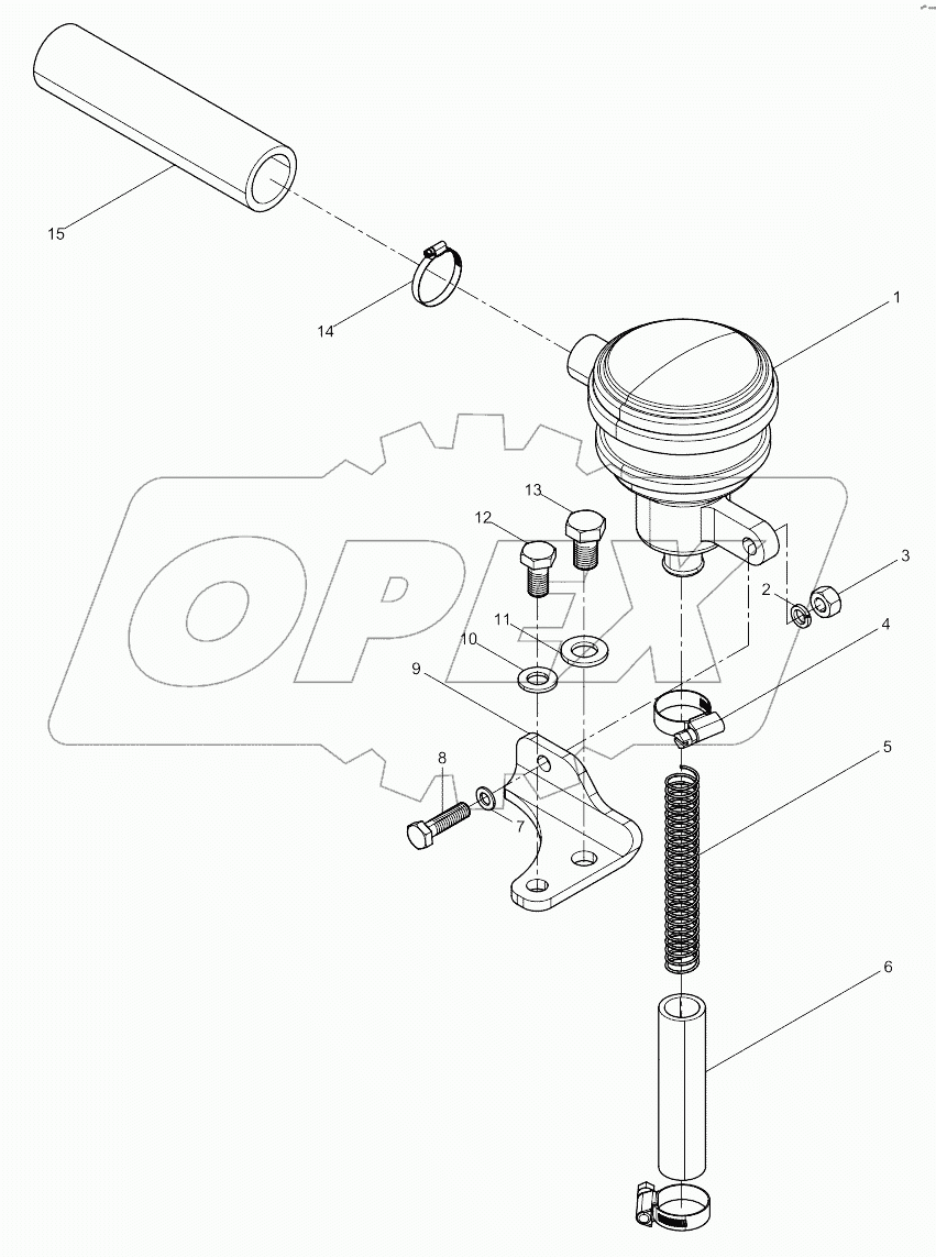 Crankcase ventilation unit set