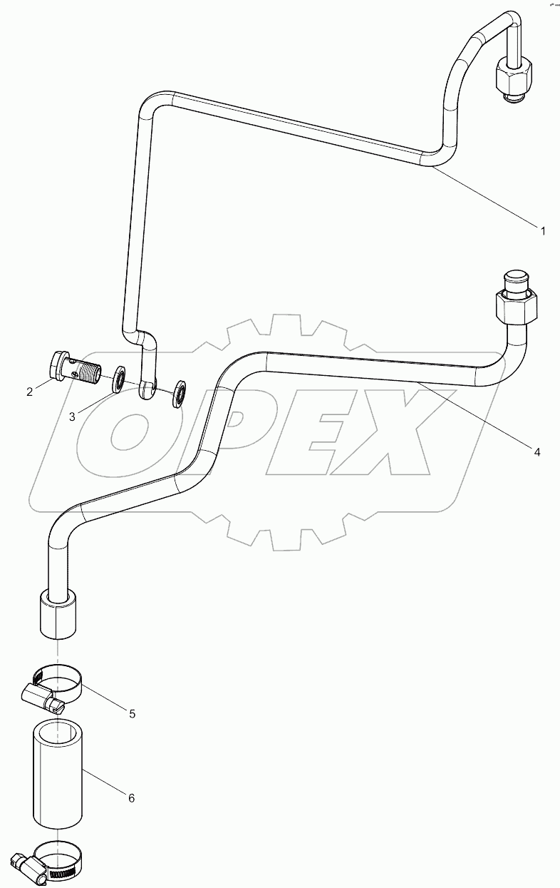 Oil pipe assembly of turbocharger
