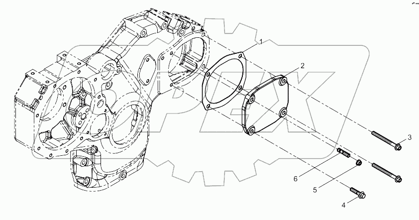 Hydraulic pump cover assembly