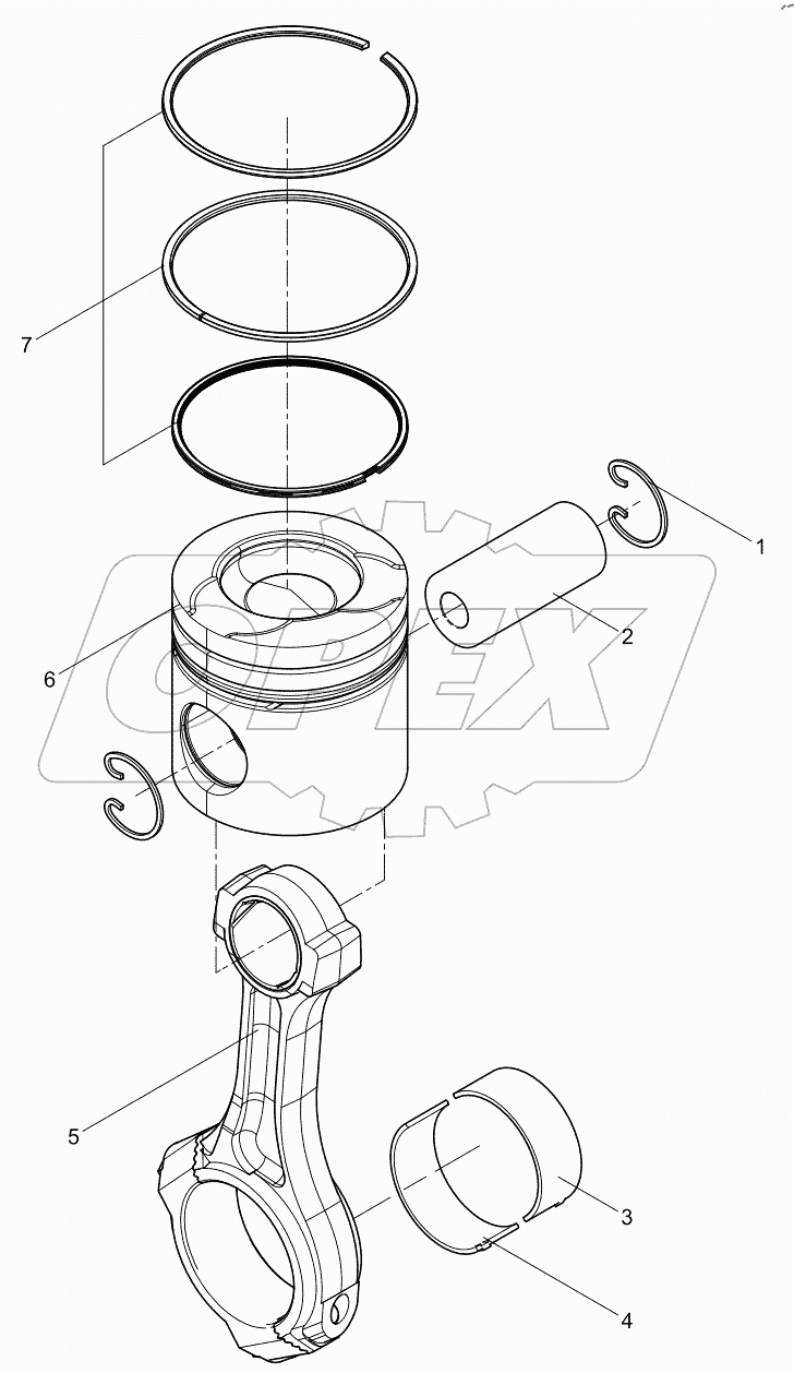  Connecting rod and piston