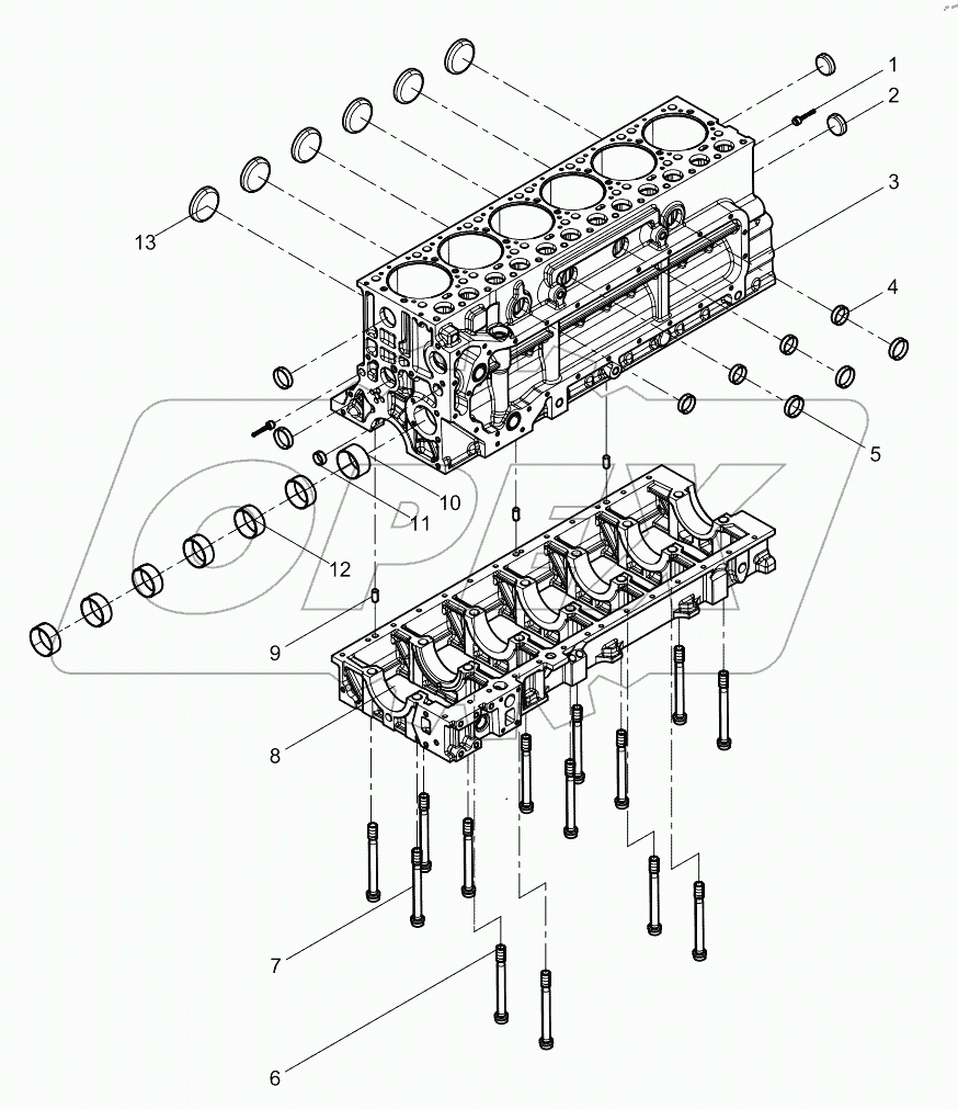  Pre-assembled cylinder block