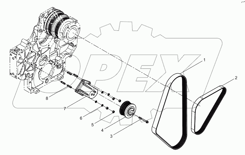  Tensioner and Belt Assembly