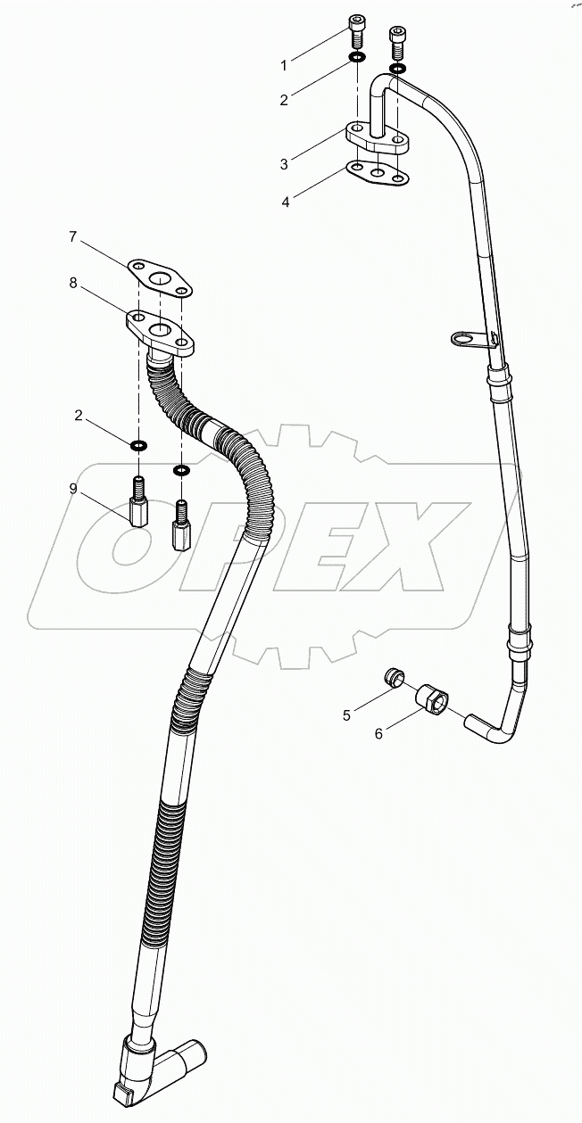  Turbocharger Oil pipe Group