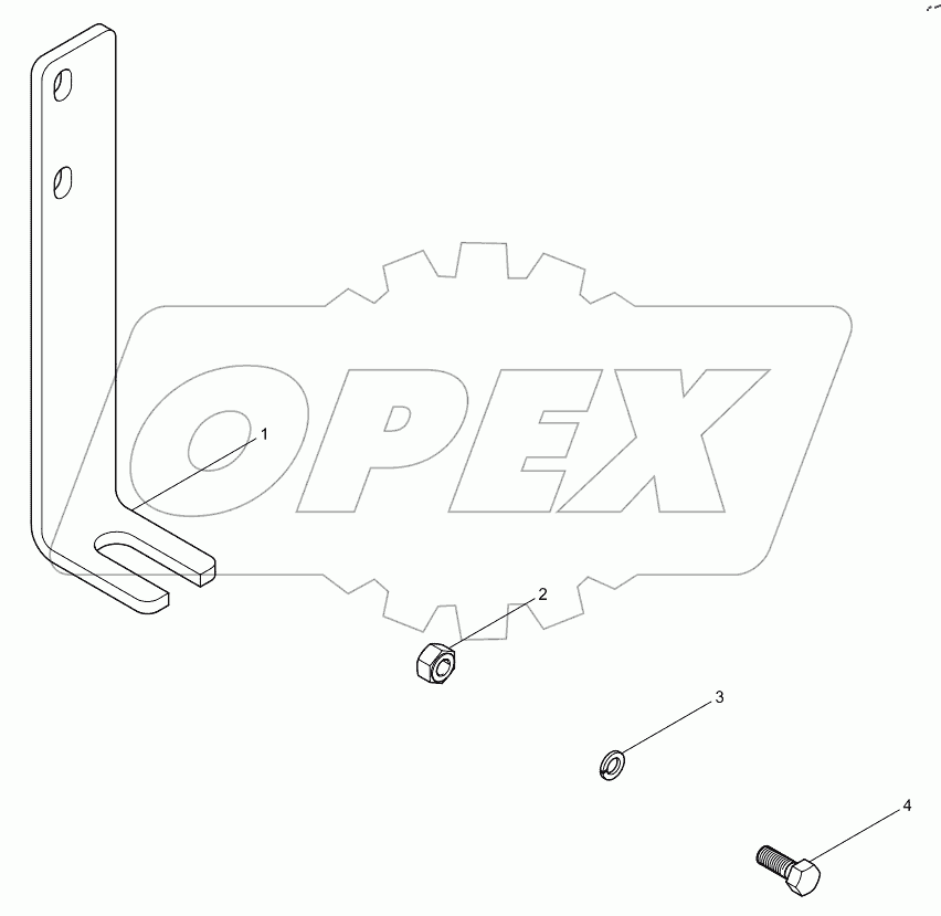  Flexible shaft bracket assembly