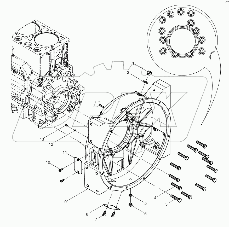  Flywheel Housing Group