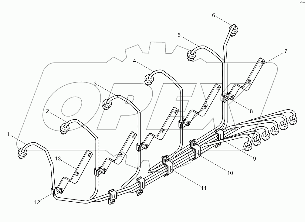  High pressure pipe assembly