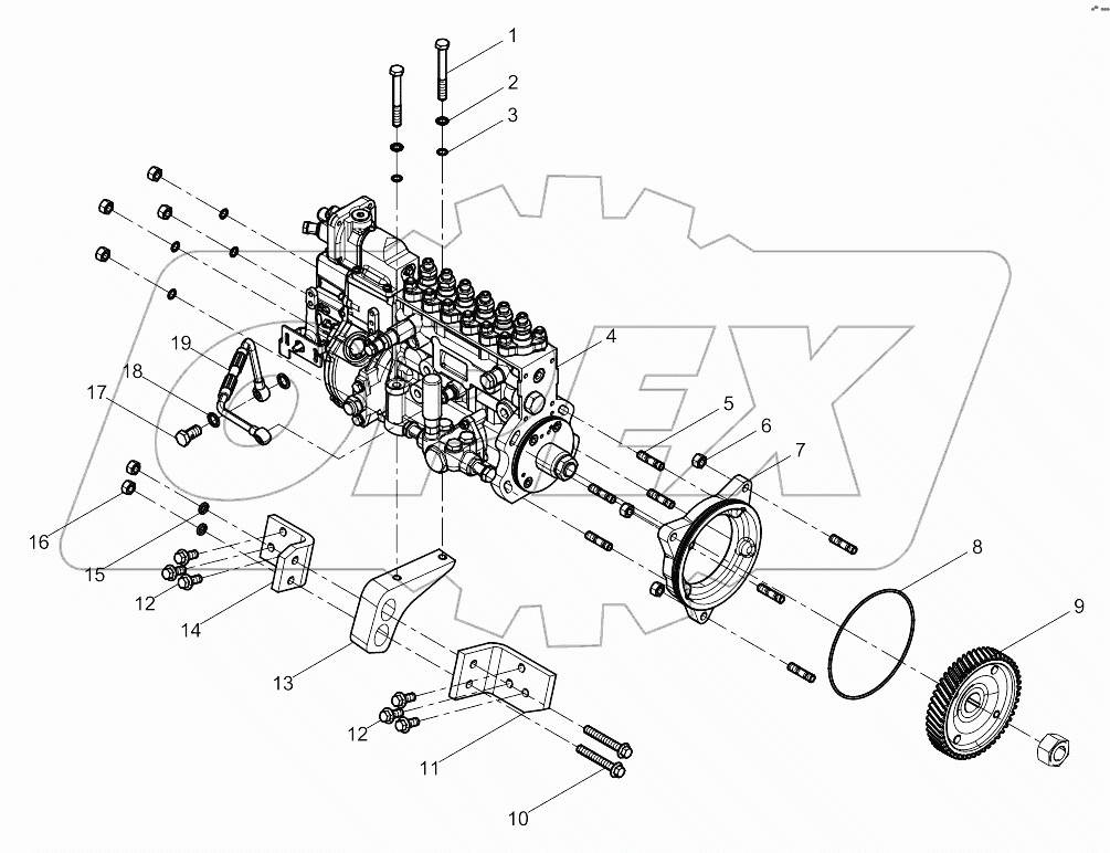  High pressure pump assembly