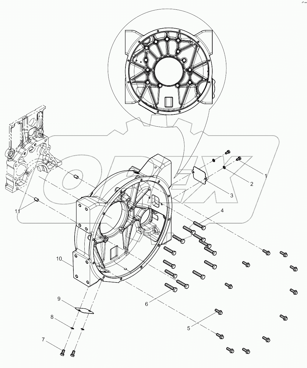  Flywheel Housing Group