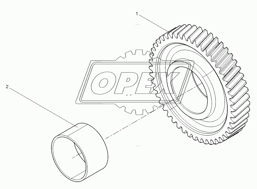 Intermediate gear assembly