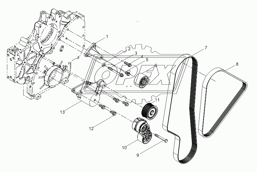 Tensioner and Belt Assembly