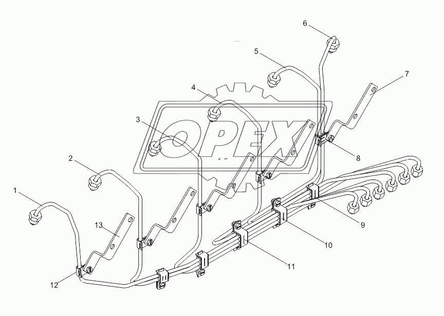 High pressure pipe assembly