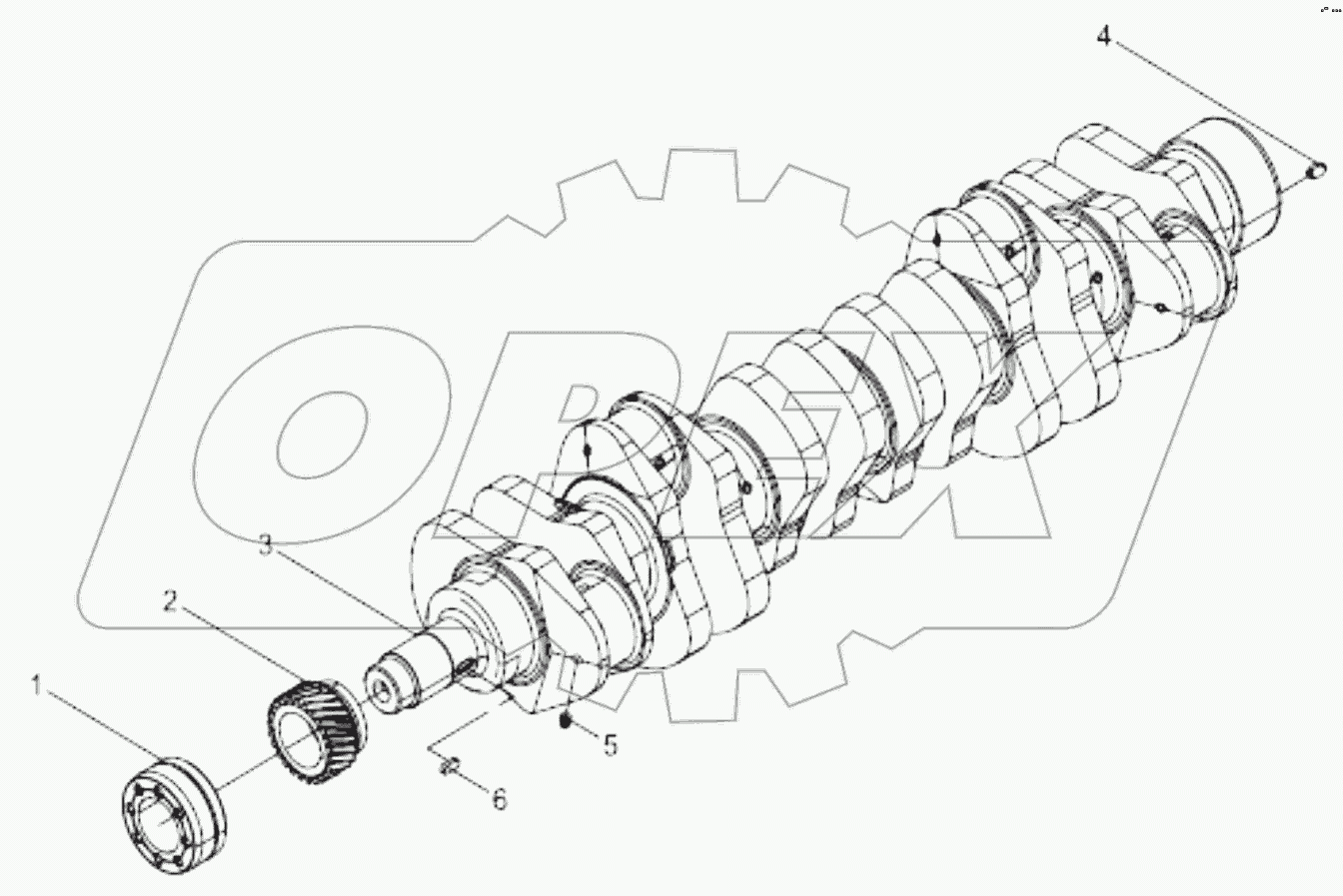  612600020718 Crankshaft assembly