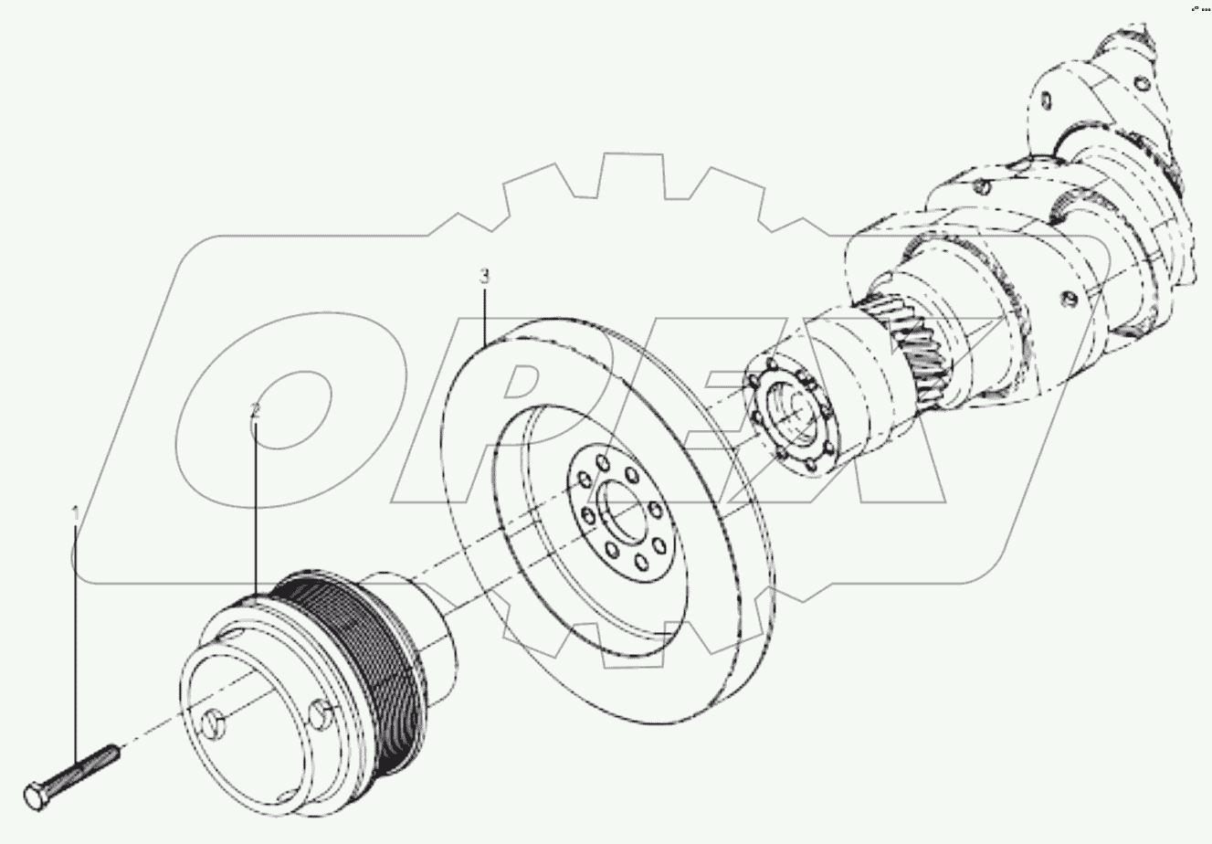  Crankshaft pulley group