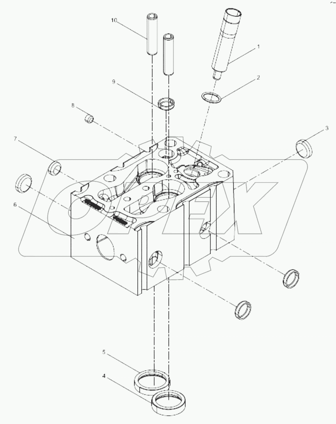  61560040040A Cylinder head subassembly