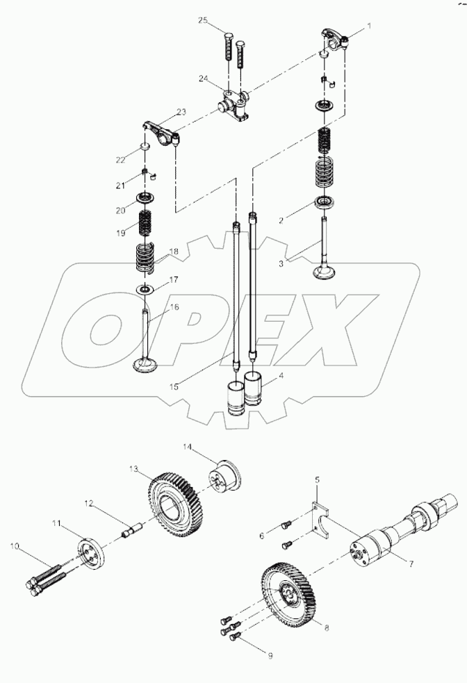  Valve train mechanism group