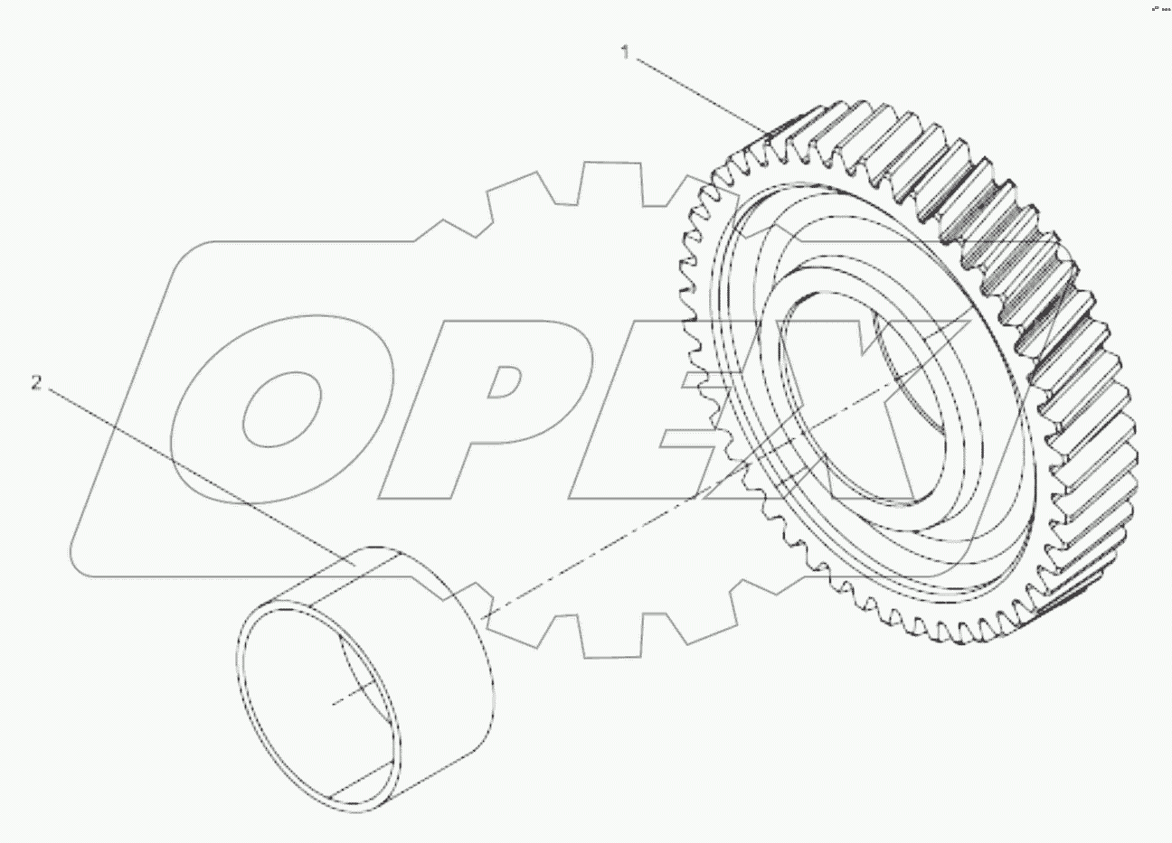  61560050053 Middle gear assembly