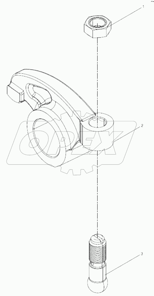  612600050178 Exhaust rocker arm assembly