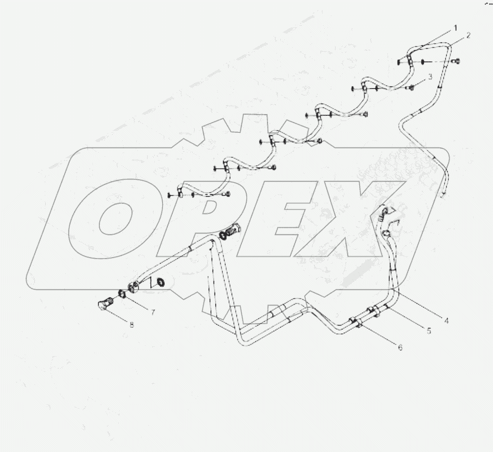  Low pressure fuel injection pipe group