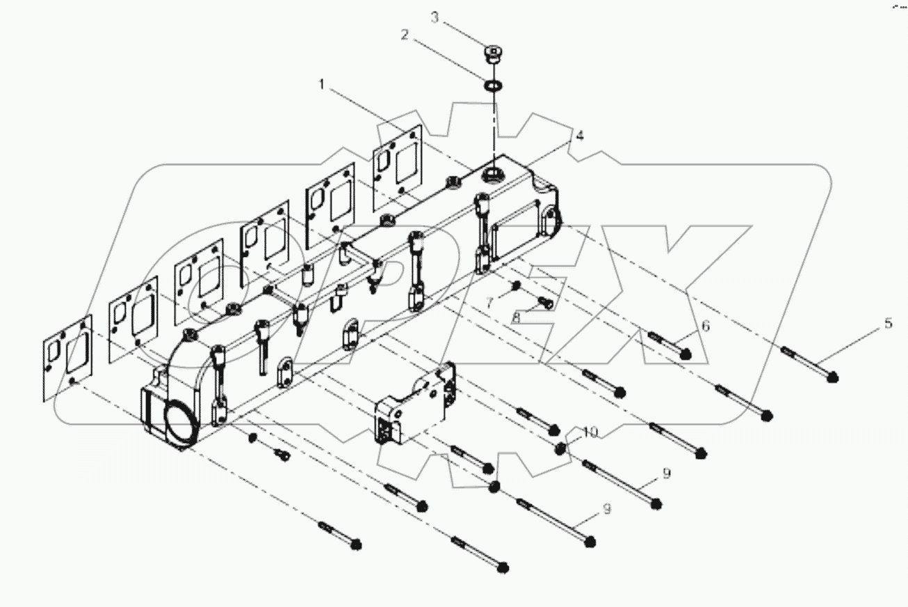  Air inlet pipe group