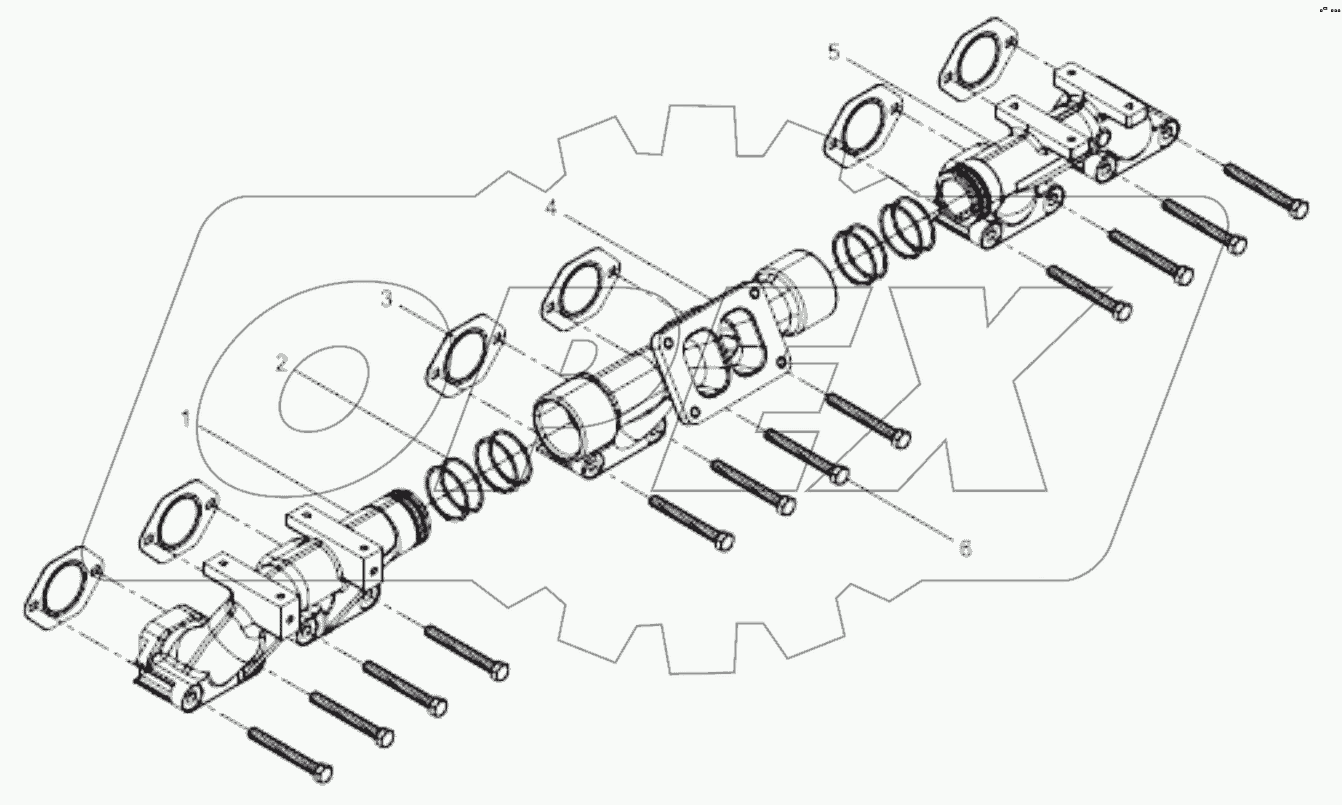  Exhaust manifold group
