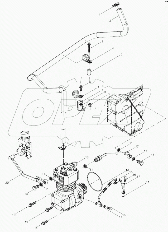  Single cylinder air compussor