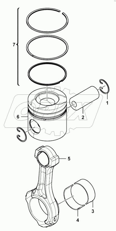  Piston and connecting rod group